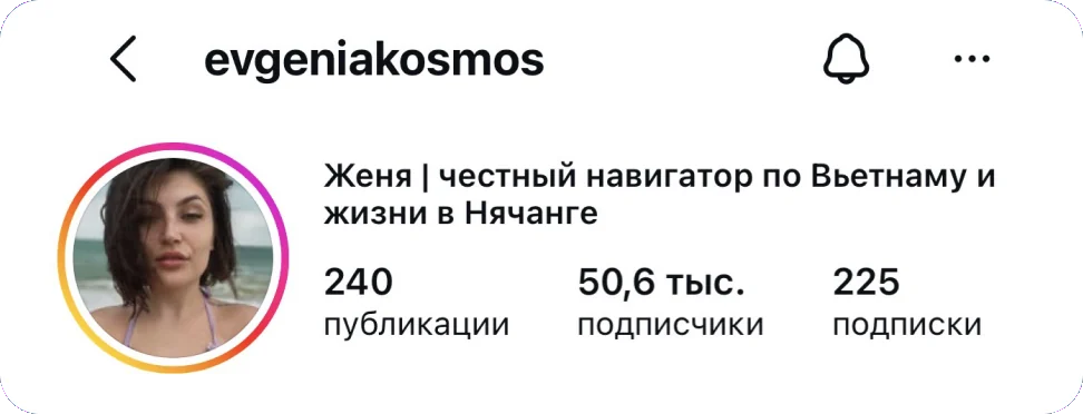 Профиль Жени после Переговорки